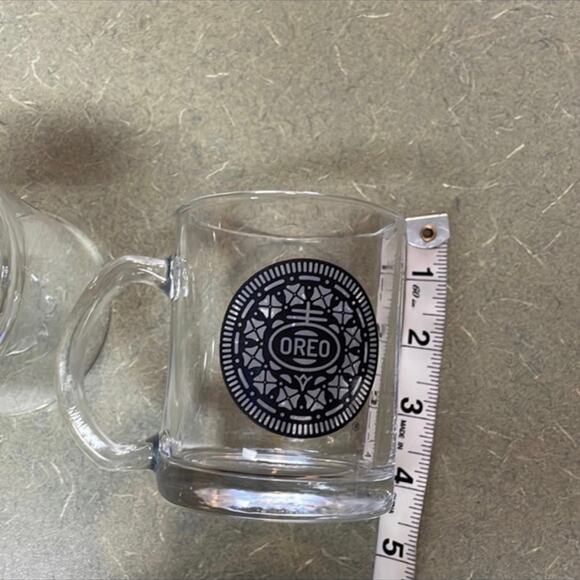 Oreo Cookies Glass Cups Set of 2 Great condition - Picture 3 of 3